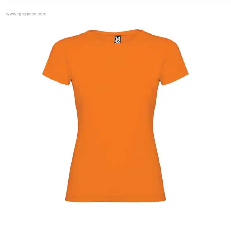 Camiseta personalizada barata mujer naranja