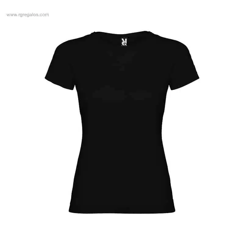 Camiseta personalizada barata mujer negra