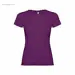 Camiseta personalizada barata mujer púrpura