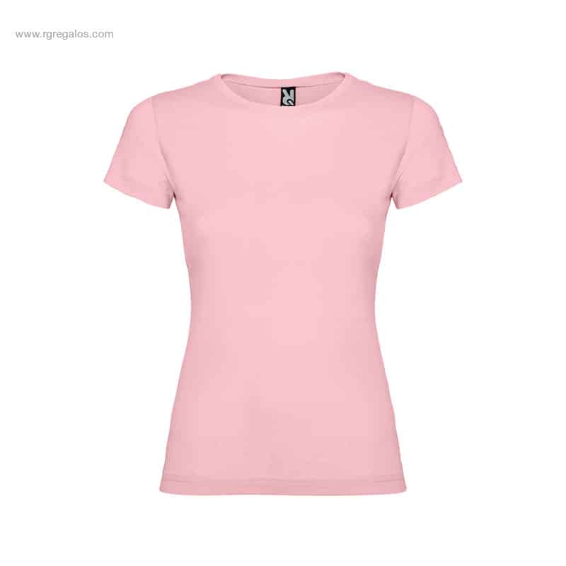 Camiseta personalizada barata mujer rosa