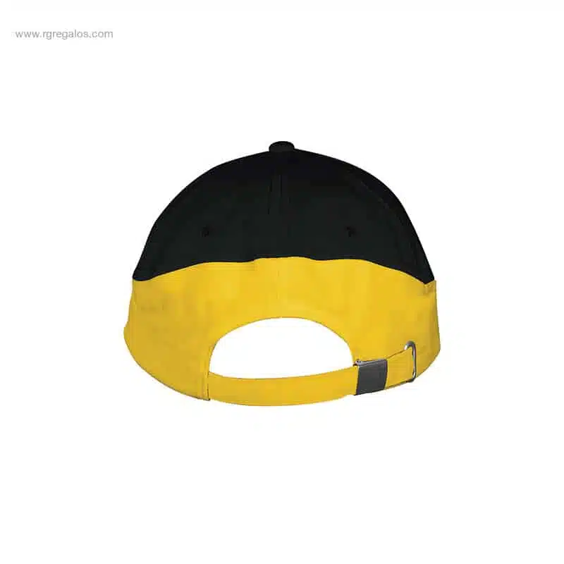 Gorra para logo personalizada amarilla negra empresas