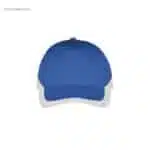 Gorra para logo personalizada azul royal blanca