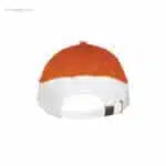 Gorra para logo personalizada naranja blanca empresas
