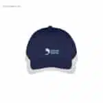 Gorra para logo personalizada azul publicitaria