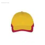 Gorra para logo personalizada roja amarilla