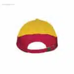 Gorra para logo personalizada roja amarilla empresas