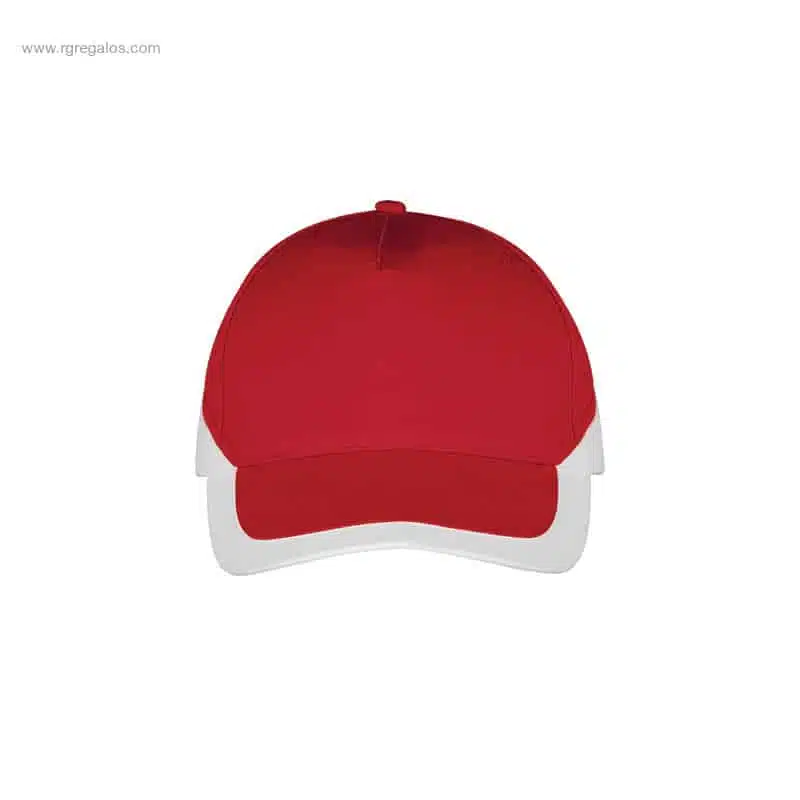 Gorra para logo personalizada roja blanca