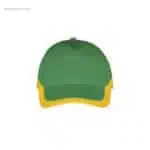 Gorra para logo personalizada verde amarillo
