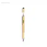 Bolígrafo multifunción bambú para logo