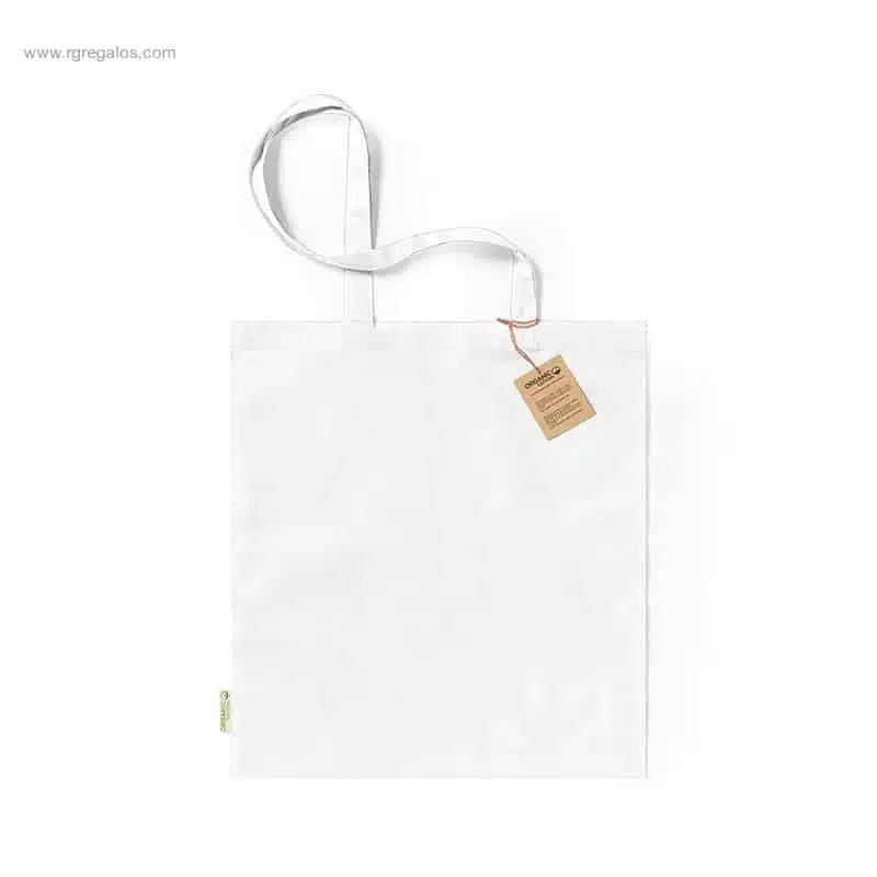 Bolsa algodón orgánico barata colores blanca