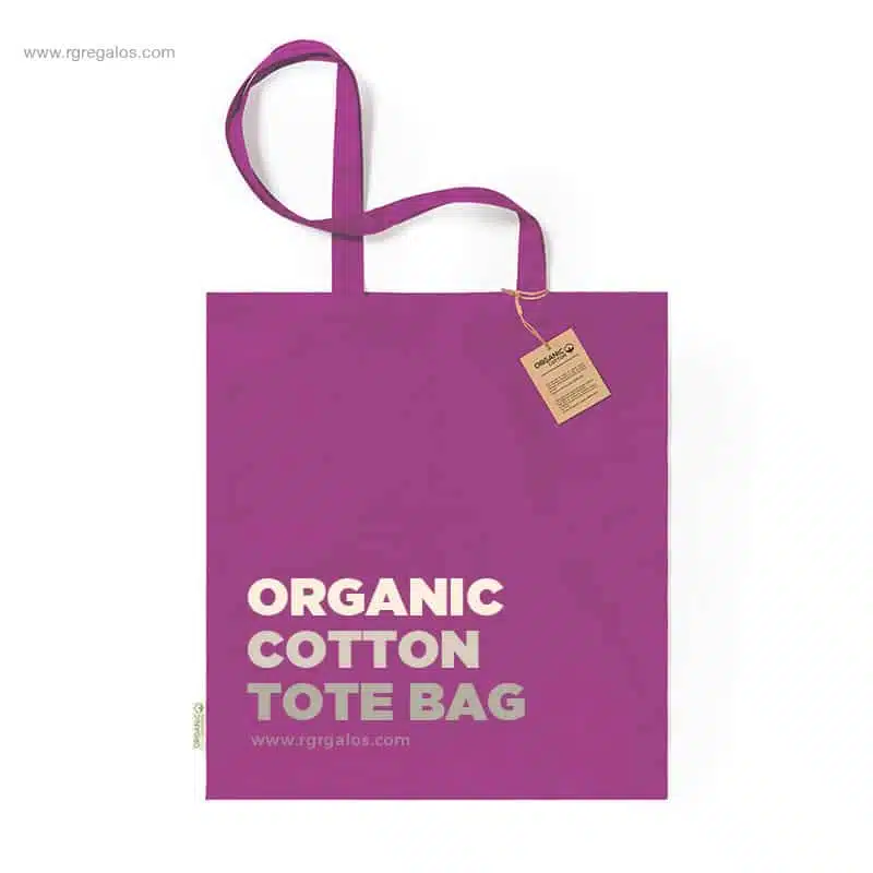 Bolsa algodón orgánico barata colores logo
