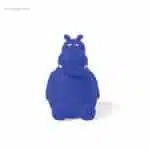 Hucha hipopótamo personalizada azul