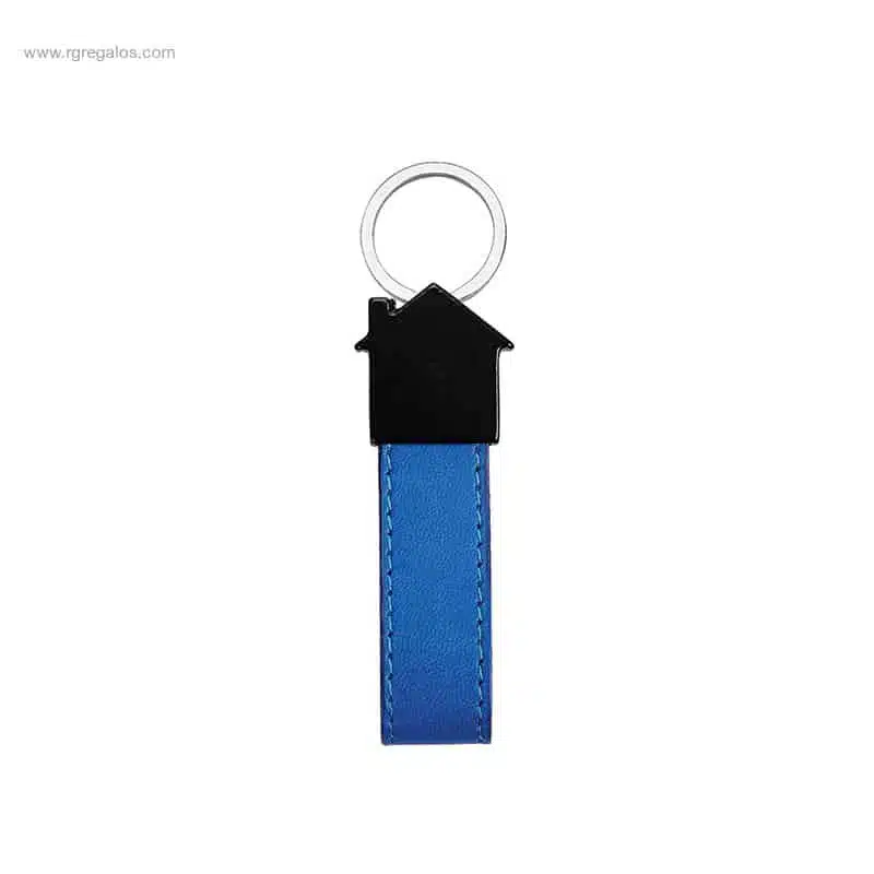 Llavero casa PU colores azul-casa-PU-colores-azul
