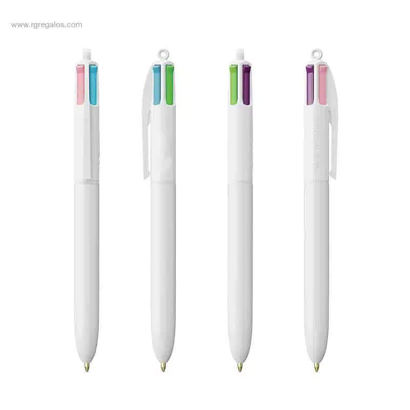 Bolígrafo 4 colores personalizado pastel