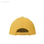 Gorra algodón personalizada 160gr amarillo cierre velcro