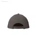 Gorra algodón personalizada 160gr gris piedra cierre velcro