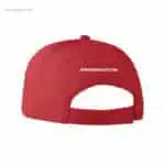 Gorra algodón personalizada160gr roja impresión