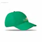 Gorra algodón personalizada160gr verde logo