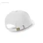 Gorra personalizada algodón 260gr blanca detalle