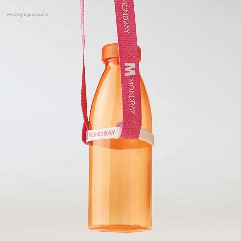 Lanyard porta botellas personalizado con logo
