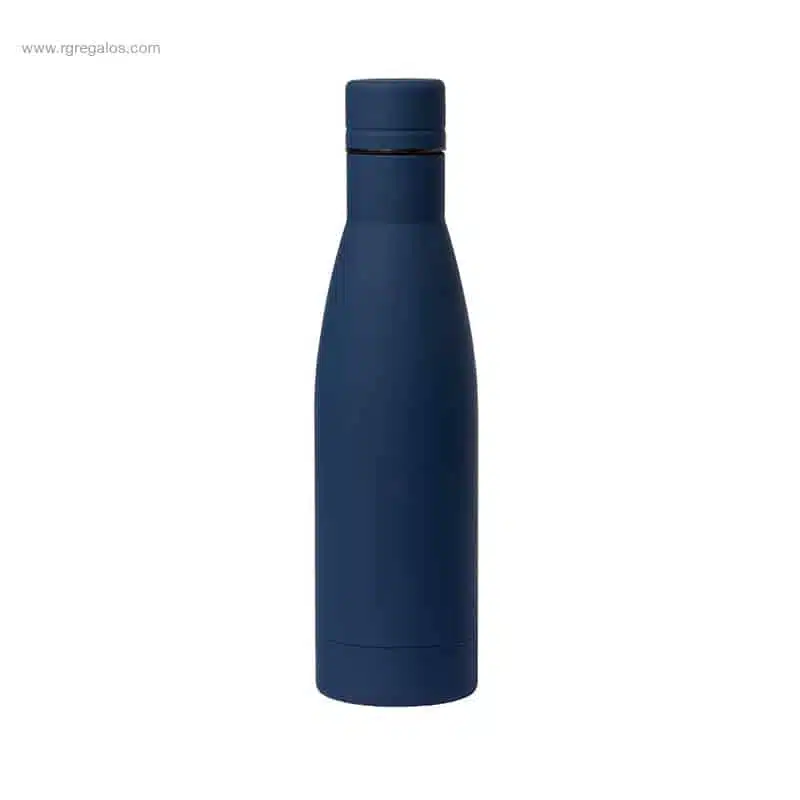 Botella acero tacto suave 750ml azul
