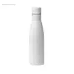 Botella acero tacto suave 750ml blanca