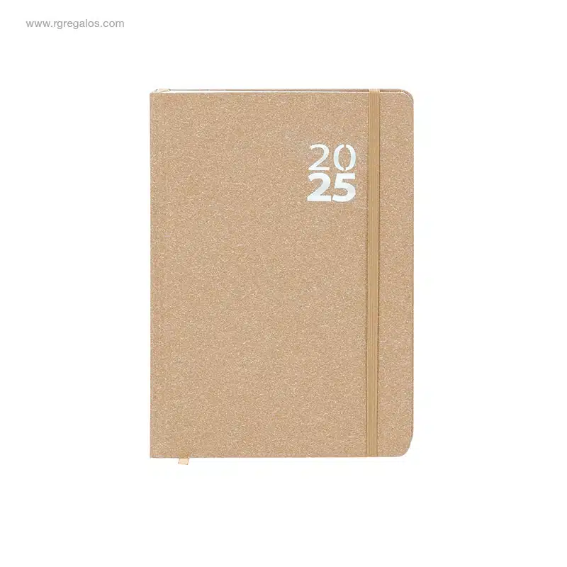 Agenda-2025-cartón-reciclado marrón