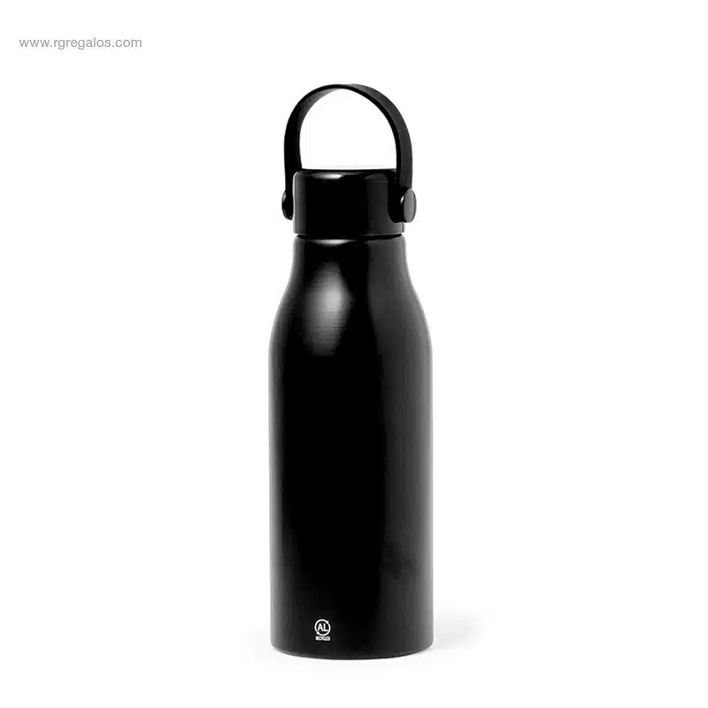 Botella aluminio reciclado negra 700ml