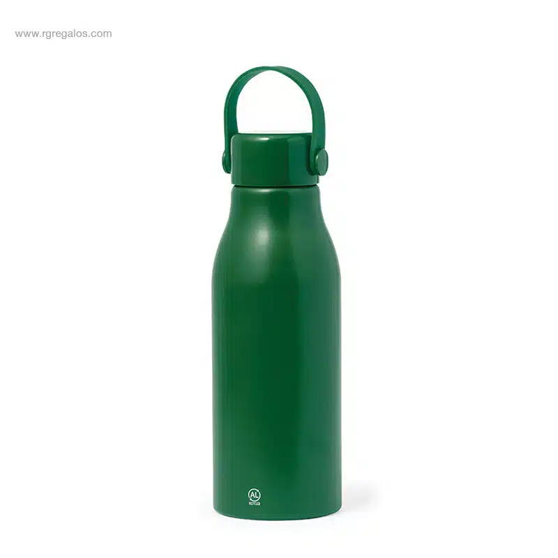 Botella aluminio reciclado verde 700ml
