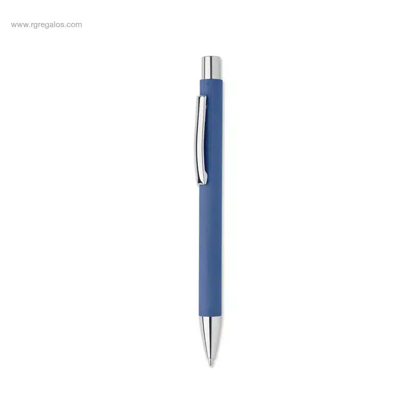 Bolígrafo papel reciclado azul royal para personalizar