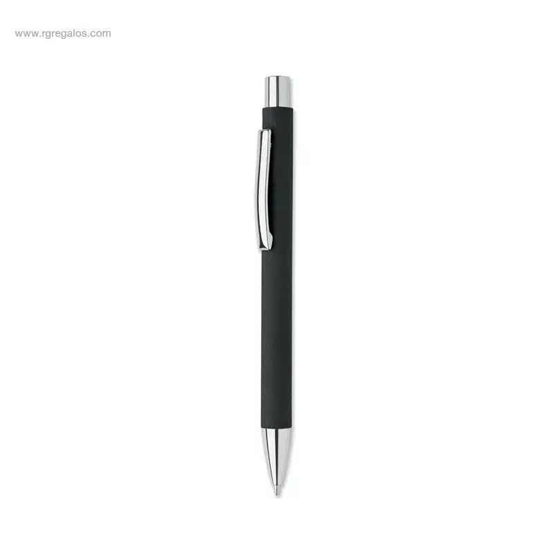 Bolígrafo papel reciclado negro para personalizar