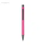Bolígrafo aluminio acabado suave rosa