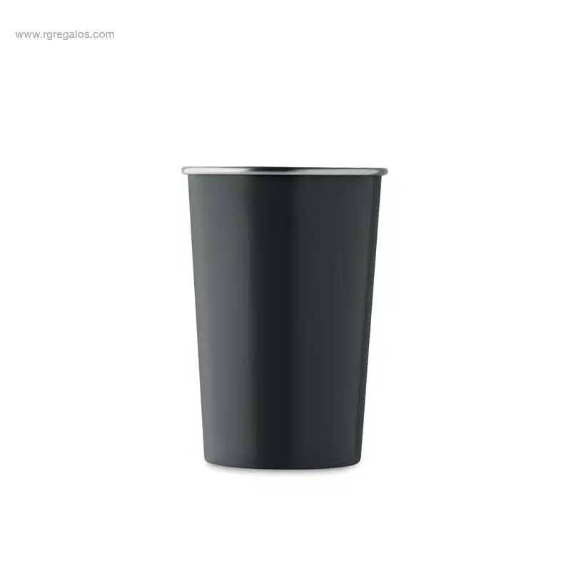 Vaso acero inox reciclado negro