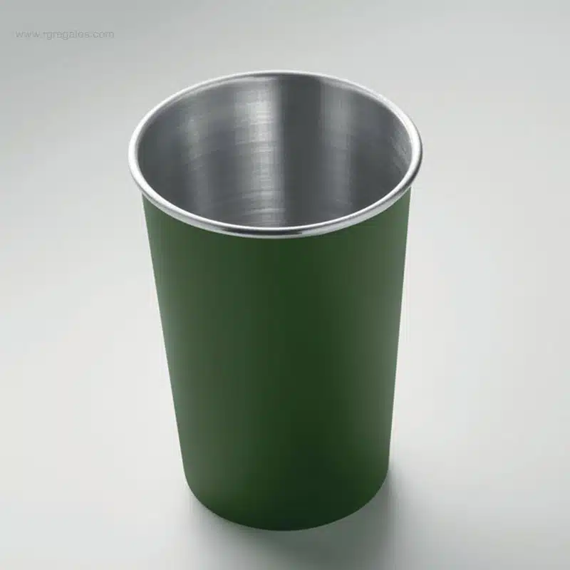 Vaso acero inox reciclado verde 350ml