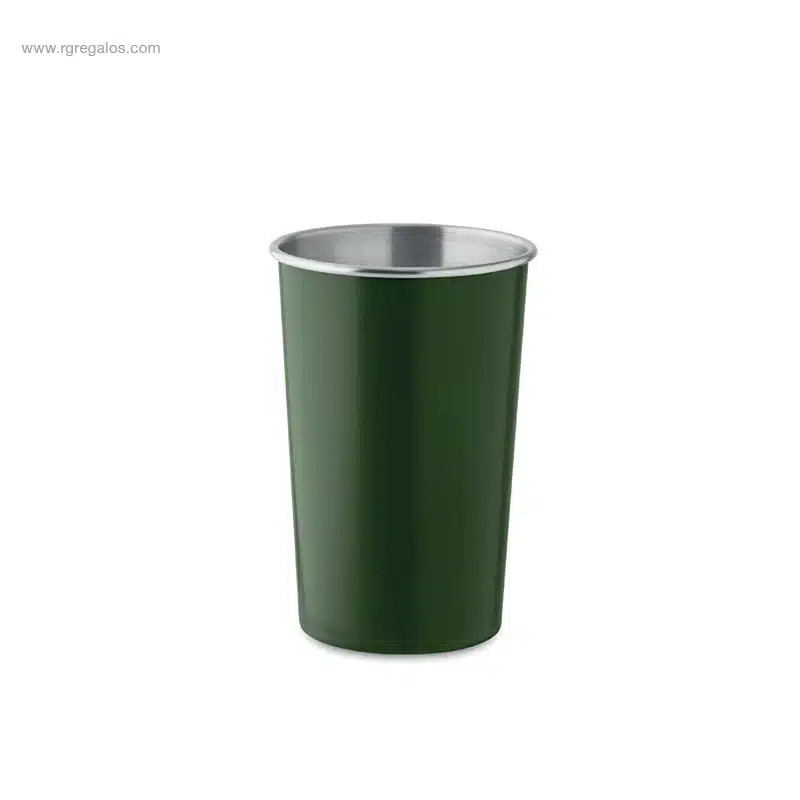 Vaso reutilizable acero inox reciclado verde
