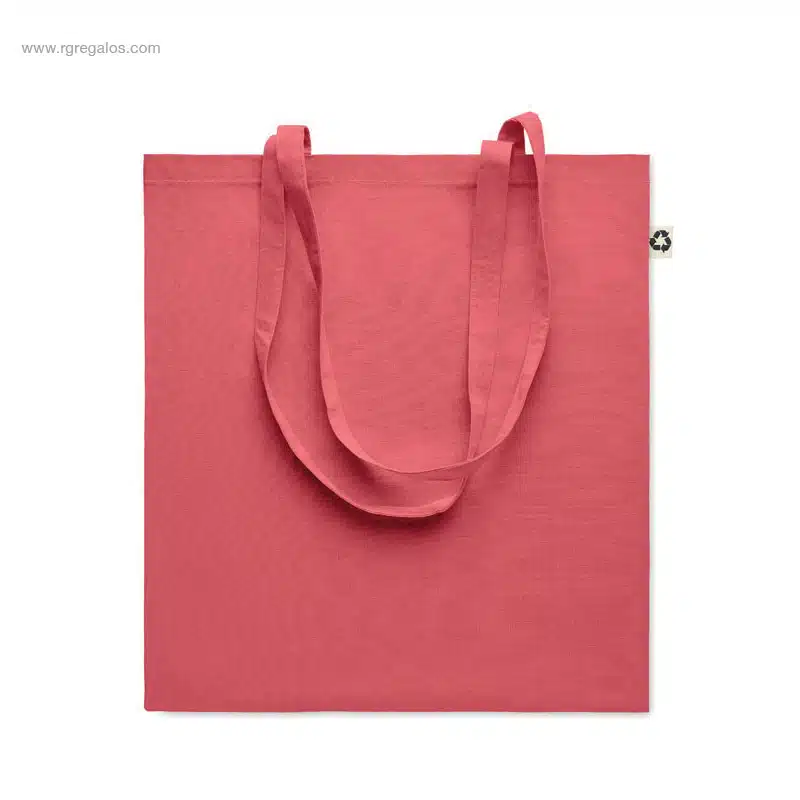 Bolsa algodón reciclado 140gr roja