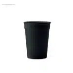 Vaso reutilizable PP reciclado 300ml negro
