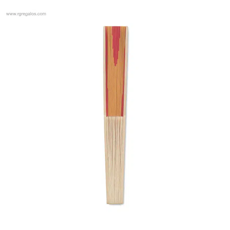 Abanico bambú diseño bandera España
