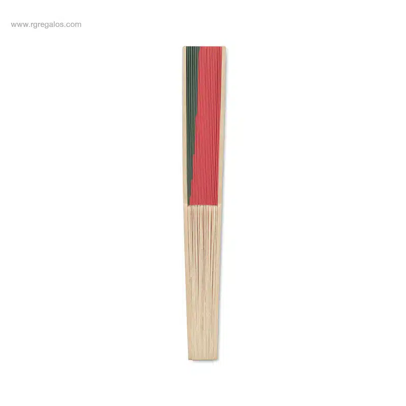 Abanico bambú diseño bandera Portugal