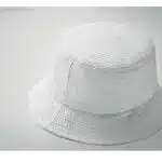 Sombrero bob paja papel blanco para logo