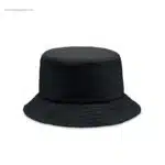 Sombrero bob paja papel negro