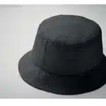 Sombrero bob paja papel negro detalle
