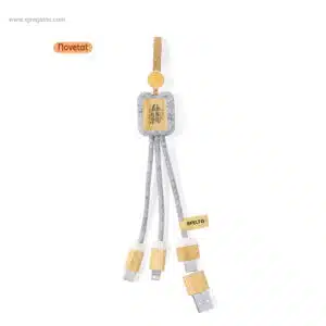Cable carregador feltre RPET personalitzat