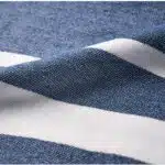 Toalla de hammam personalizada azul Seaqual detalle