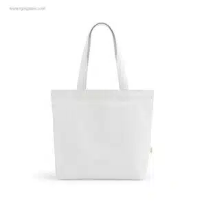 Tote bag algodón y RPET publicitaria blanca