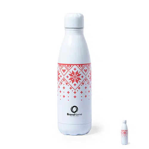 Merchandising navidad botella acero personalizada