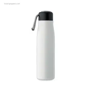 Botella-termo-acero-inox-reciclado-blanca-asa-cordon