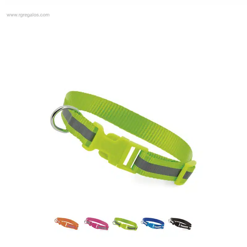 Collar reflectante personalizado mascotas
