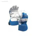 Guantes trabajo personalizados de piel azules