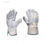 Guantes trabajo personalizados de piel blancos